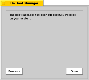 Boot Manager Installed!