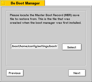 Locate Saved MBR File