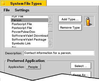 FileTypes panel