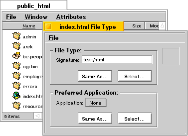 FileTypes Editing Single File